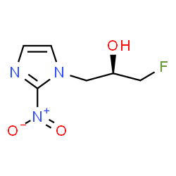 ChemSpider 2D Image | (2R)-1-Fluoro-3-(2-nitro-1H-imidazol-1-yl)-2-propanol | C6H8FN3O3