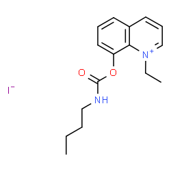 ChemSpider 2D Image | 8-[(Butylcarbamoyl)oxy]-1-ethylquinolinium iodide | C16H21IN2O2