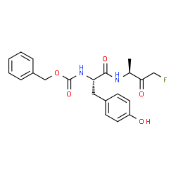 ChemSpider 2D Image | Benzoyl-Tyrosine-Alanine-Fluoro-Methyl Ketone | C21H23FN2O5