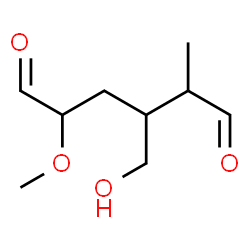 ChemSpider 2D Image | 3,4-Dideoxy-2-O-methyl-4-(1-oxo-2-propanyl)pentose | C9H16O4