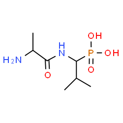 ChemSpider 2D Image | N-(2-Methyl-1-phosphonopropyl)alaninamide | C7H17N2O4P