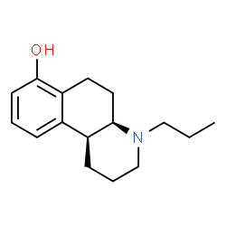ChemSpider 2D Image | (4aR,10bS)-4-Propyl-1,2,3,4,4a,5,6,10b-octahydrobenzo[f]quinolin-7-ol | C16H23NO