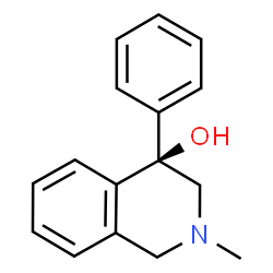 ChemSpider 2D Image | (4R)-2-Methyl-4-phenyl-1,2,3,4-tetrahydro-4-isoquinolinol | C16H17NO