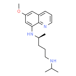 ChemSpider 2D Image | (4S)-N~1~-Isopropyl-N~4~-(6-methoxy-8-quinolinyl)-1,4-pentanediamine | C18H27N3O