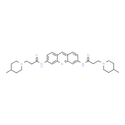 ChemSpider 2D Image | 3,6-bis[3-(4-methylpiperidino)propionamido]acridine | C31H41N5O2