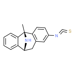 ChemSpider 2D Image | (5S,10R)-2-isothiocyanato-5-methyl-10,11-dihydro-5H-5,10-epiminodibenzo[a,d][7]annulene | C17H14N2S