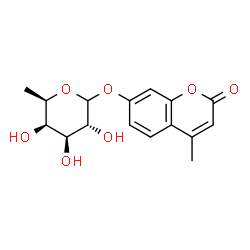 ChemSpider 2D Image | 4-methyl-2-oxo-2H-chromen-7-yl 6-deoxy-D-galactopyranoside | C16H18O7