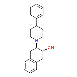 ChemSpider 2D Image | (2R,3R)-3-(4-Phenyl-1-piperidinyl)-1,2,3,4-tetrahydro-2-naphthalenol | C21H25NO