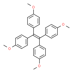 ChemSpider 2D Image | 1-Methoxy-4-(1,2,2-tris(4-methoxyphenyl)vinyl)benzene | C30H28O4