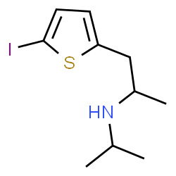 ChemSpider 2D Image | 1-(5-Iodo-2-thienyl)-N-isopropyl-2-propanamine | C10H16INS