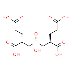 ChemSpider 2D Image | (2S,2'S)-2,2'-[(hydroxyphosphoryl)dimethanediyl]dipentanedioic acid | C12H19O10P
