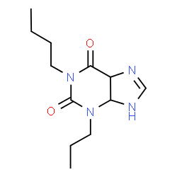 ChemSpider 2D Image | 1-Butyl-3-propyl-3,4,5,7-tetrahydro-1H-purine-2,6-dione | C12H20N4O2
