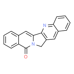 ChemSpider 2D Image | Benzo[6,7]indolizino[1,2-b]quinolin-11(13H)-one | C19H12N2O