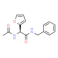 ChemSpider 2D Image | (2S)-2-Acetamido-N-benzyl-2-(2-furyl)acetamide | C15H16N2O3
