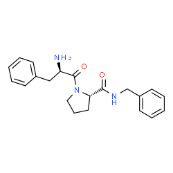 ChemSpider 2D Image | D-Phenylalanyl-N-benzyl-L-prolinamide | C21H25N3O2