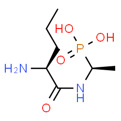 ChemSpider 2D Image | N-[(1S)-1-Phosphonoethyl]-L-norvalinamide | C7H17N2O4P