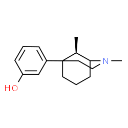 ChemSpider 2D Image | 3-[(9R)-2,9-Dimethyl-2-azabicyclo[3.3.1]non-5-yl]phenol | C16H23NO