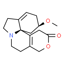 ChemSpider 2D Image | (4bR,6R)-6-Methoxy-1,4,6,7,9,10,12,13-octahydro-3H,5H-pyrano[4',3':3,4]pyrido[2,1-i]indol-3-one | C16H21NO3
