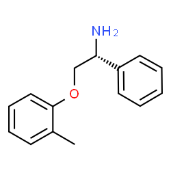 ChemSpider 2D Image | (1R)-2-(2-Methylphenoxy)-1-phenylethanamine | C15H17NO