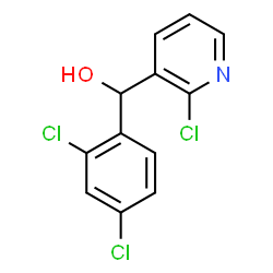 ChemSpider 2D Image | (2-Chloro-3-pyridinyl)(2,4-dichlorophenyl)methanol | C12H8Cl3NO