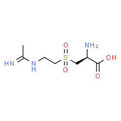 ChemSpider 2D Image | 3-{[2-(Ethanimidoylamino)ethyl]sulfonyl}-D-alanine | C7H15N3O4S