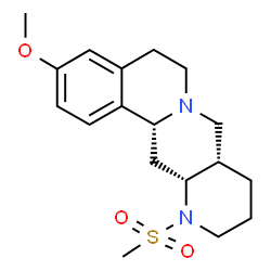 ChemSpider 2D Image | (8aS,12aR,13aR)-3-methoxy-12-(methylsulfonyl)-5,8,8a,9,10,11,12,12a,13,13a-decahydro-6H-isoquino[2,1-g][1,6]naphthyridine | C18H26N2O3S