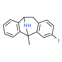 ChemSpider 2D Image | 3-iodo-5-methyl-10,11-dihydro-5H-5,10-epiminodibenzo[a,d][7]annulene | C16H14IN