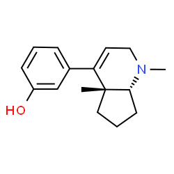 ChemSpider 2D Image | 3-[(4aR,7aR)-1,4a-Dimethyl-2,4a,5,6,7,7a-hexahydro-1H-cyclopenta[b]pyridin-4-yl]phenol | C16H21NO