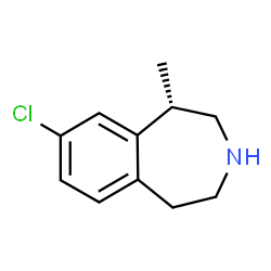 ChemSpider 2D Image | (1S)-8-Chloro-1-methyl-2,3,4,5-tetrahydro-1H-3-benzazepine | C11H14ClN