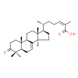 ChemSpider 2D Image | (24Z)-3-Oxolanosta-7,24-dien-26-oic acid | C30H46O3