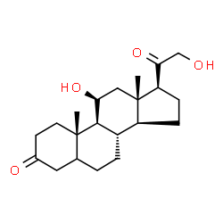 ChemSpider 2D Image | (11beta)-11,21-Dihydroxypregnane-3,20-dione | C21H32O4