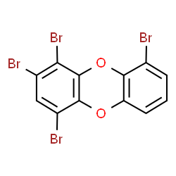 ChemSpider 2D Image | 1,2,4,9-Tetrabromooxanthrene | C12H4Br4O2