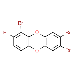 ChemSpider 2D Image | 1,2,7,8-Tetrabromooxanthrene | C12H4Br4O2