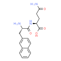 ChemSpider 2D Image | 3-(2-Naphthyl)-L-alanyl-L-glutamine | C18H21N3O4