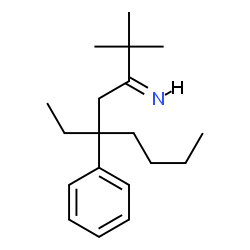 ChemSpider 2D Image | (3Z)-5-Ethyl-2,2-dimethyl-5-phenyl-3-nonanimine | C19H31N