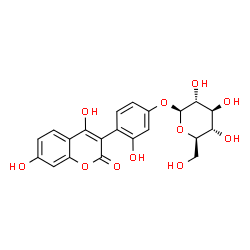ChemSpider 2D Image | asphodelin A-4'-O-beta-glucoside | C21H20O11
