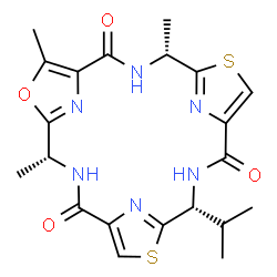 ChemSpider 2D Image | venturamide A | C21H24N6O4S2