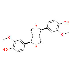ChemSpider 2D Image | (-)-pinoresinol | C20H22O6