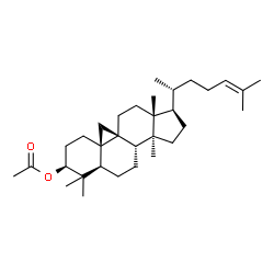 ChemSpider 2D Image | (3beta,9beta)-9,19-Cyclolanost-24-en-3-yl acetate | C32H52O2