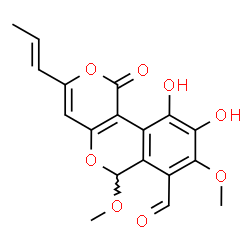 ChemSpider 2D Image | pulvinatal | C18H16O8