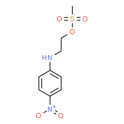 ChemSpider 2D Image | 2-[(4-Nitrophenyl)amino]ethyl methanesulfonate | C9H12N2O5S
