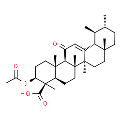 ChemSpider 2D Image | 3?-acetyl-11-keto-?-boswellic acid | C32H48O5