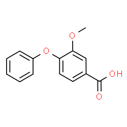 ChemSpider 2D Image | 3-Methoxy-4-phenoxybenzoic acid | C14H12O4