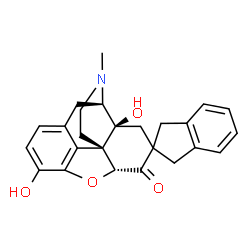 ChemSpider 2D Image | 7-Spiro[indanyloxymorphone] | C25H25NO4