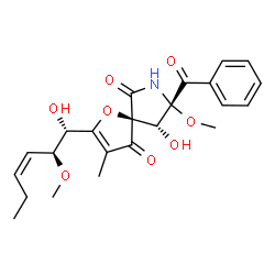 ChemSpider 2D Image | 11-O-methylpseurotin A | C23H27NO8