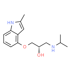ChemSpider 2D Image | (-)-Mepindolol | C15H22N2O2