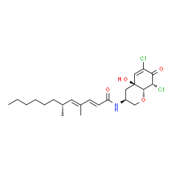 ChemSpider 2D Image | Dankastatin B | C23H33Cl2NO4