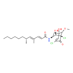 ChemSpider 2D Image | Gymnastatin Q | C24H35Cl2NO5