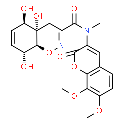 ChemSpider 2D Image | trichodermamide C | C21H22N2O9