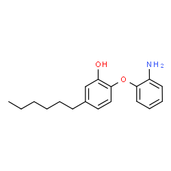ChemSpider 2D Image | 2-(2-Aminophenoxy)-5-hexylphenol | C18H23NO2